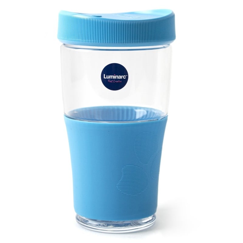 Botella Transportable Jarro Vidrio 500Ml Azul Luminarc