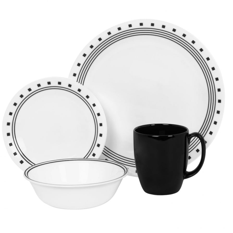 Set Vajilla 16pzs City Block Corelle