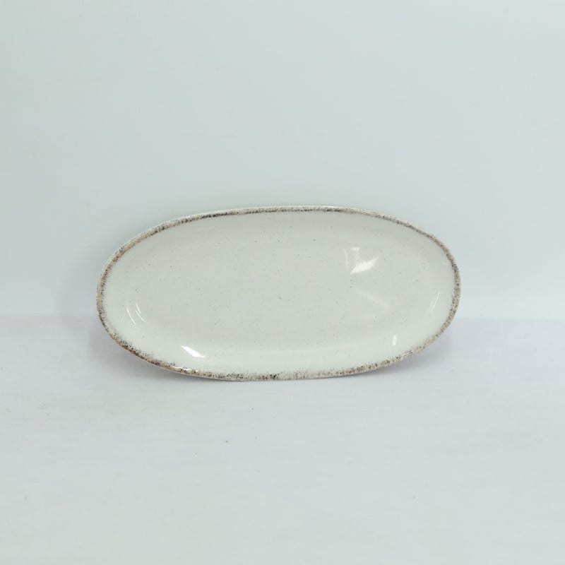 Plato Ovalado 19x9cm White...