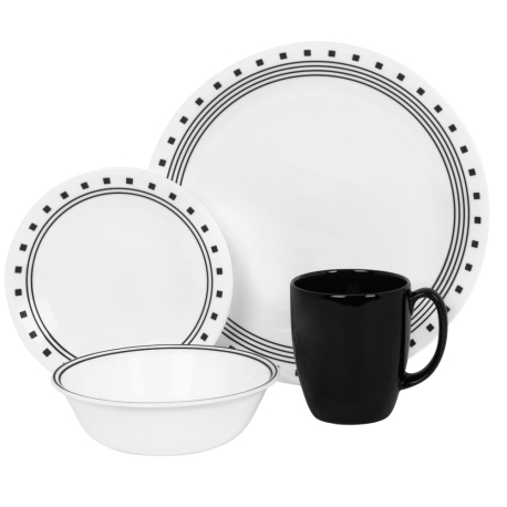 Set Vajilla 16pzs City Block Corelle