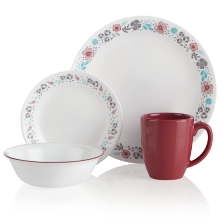 Set Vajilla 16pzs Nordic Blooms Corelle