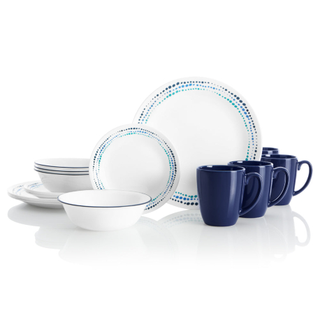 Set Vajilla 16pzs Ocean Blues Corelle